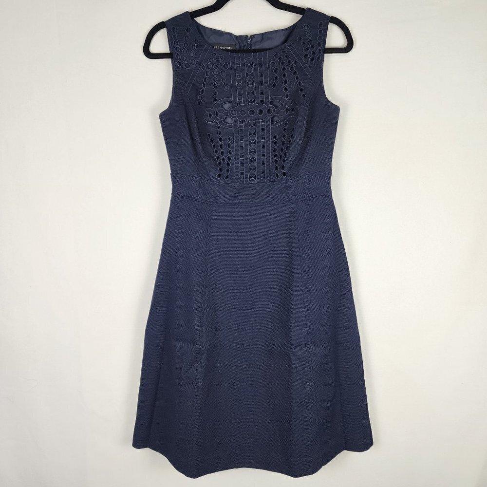 Jones‎ New York A-line Embroidered Top Knit Dress 2